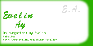 evelin ay business card